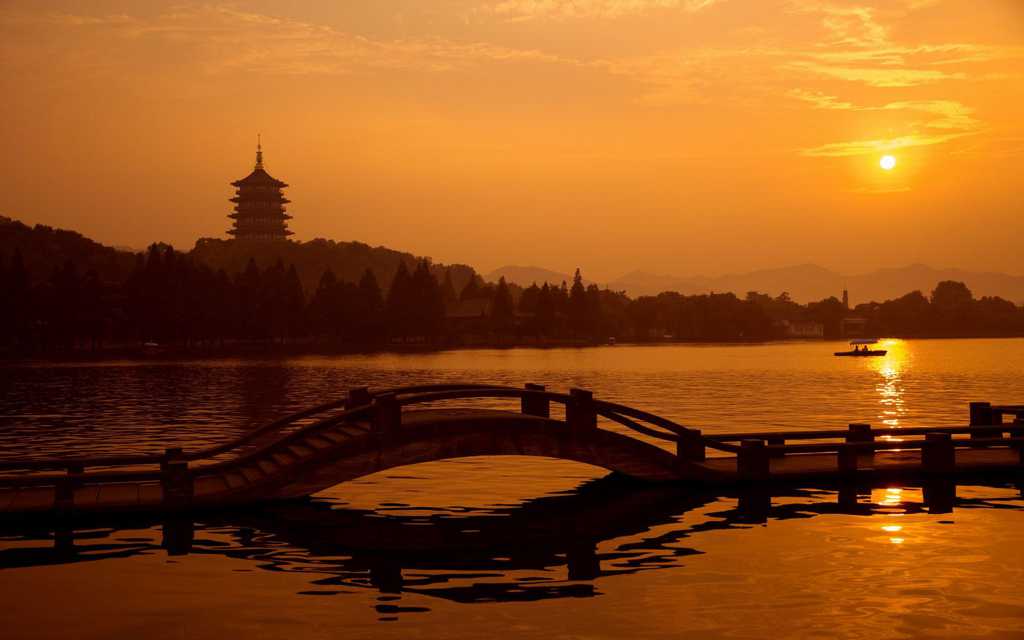 杭州西湖景致图片