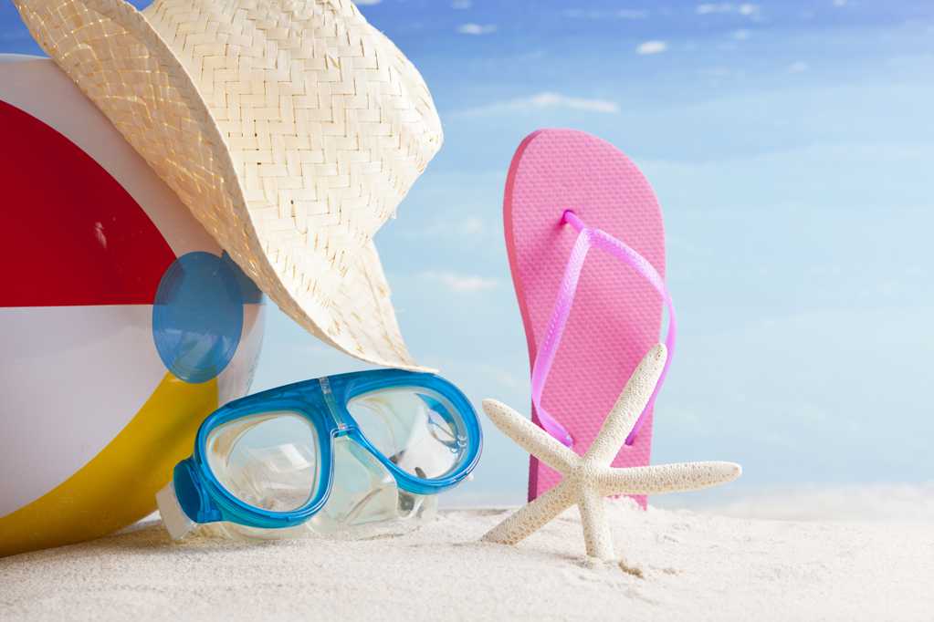 海滩鞋帽服饰景色图片