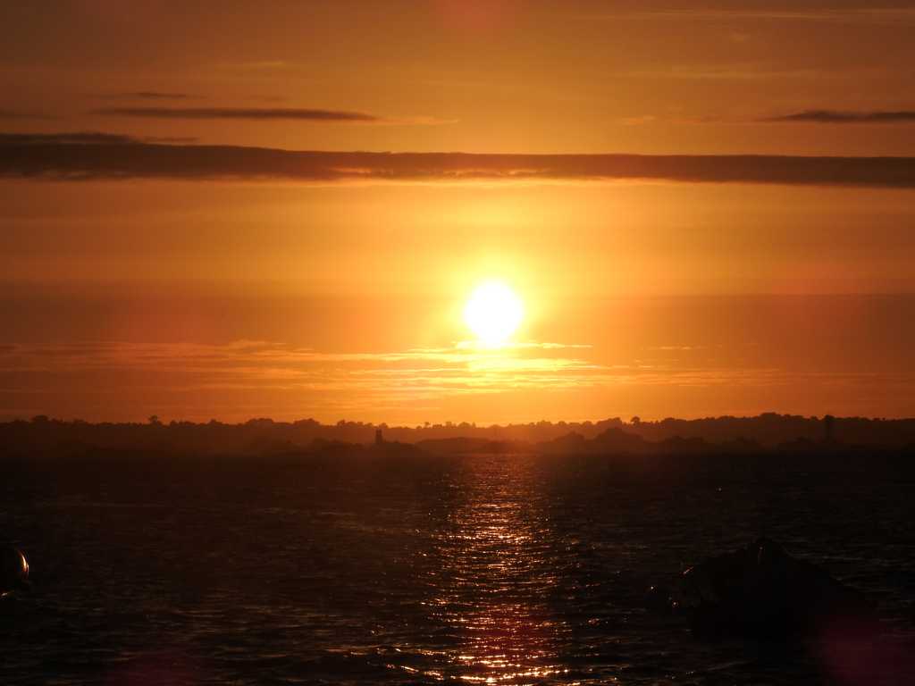 大海黄昏美景图片