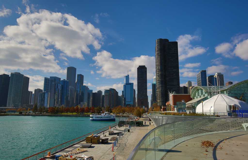 美国芝加哥海军码头景象