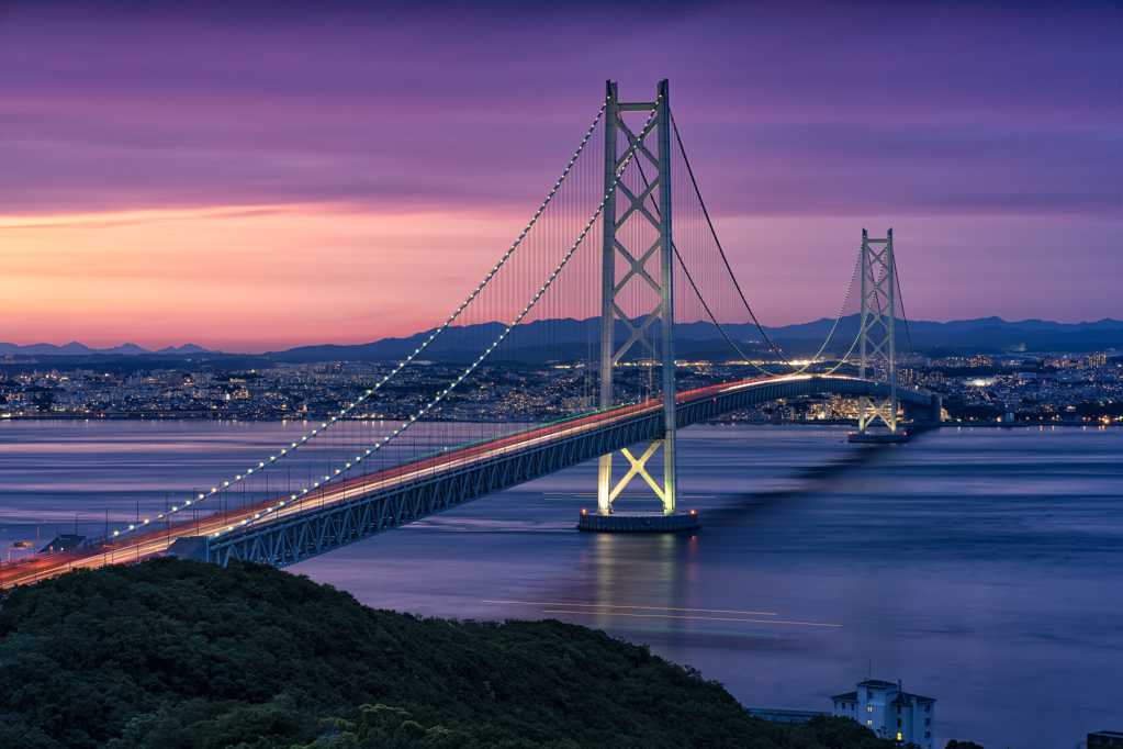 日本濑户大桥建筑风光图片