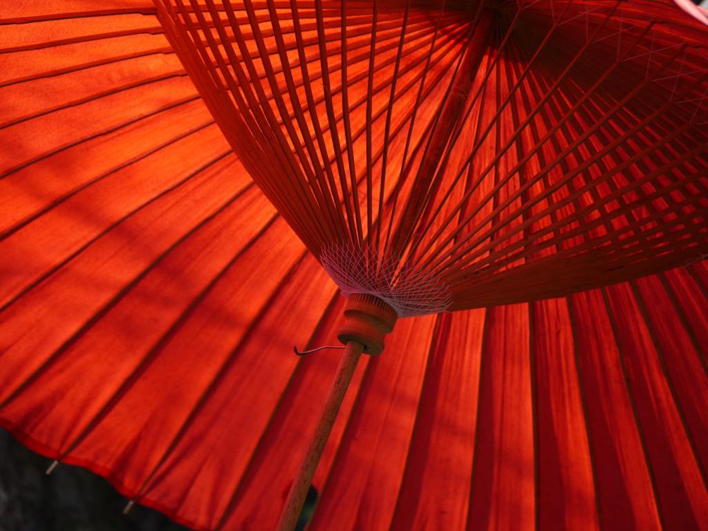 红纸伞高清壁纸
