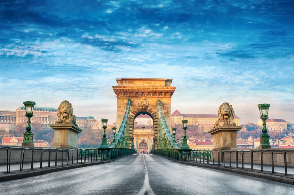 布达佩斯,我的星球,塞切尼链桥,布达佩斯,查看,旅游,模糊,散景,壁纸,多瑙河,...