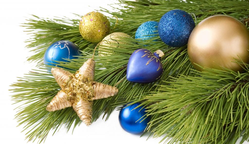 球,蓝色,新年,分支机构,假期,圣诞节,玩具,装饰,新年,圣诞节,树,黄金,球,...