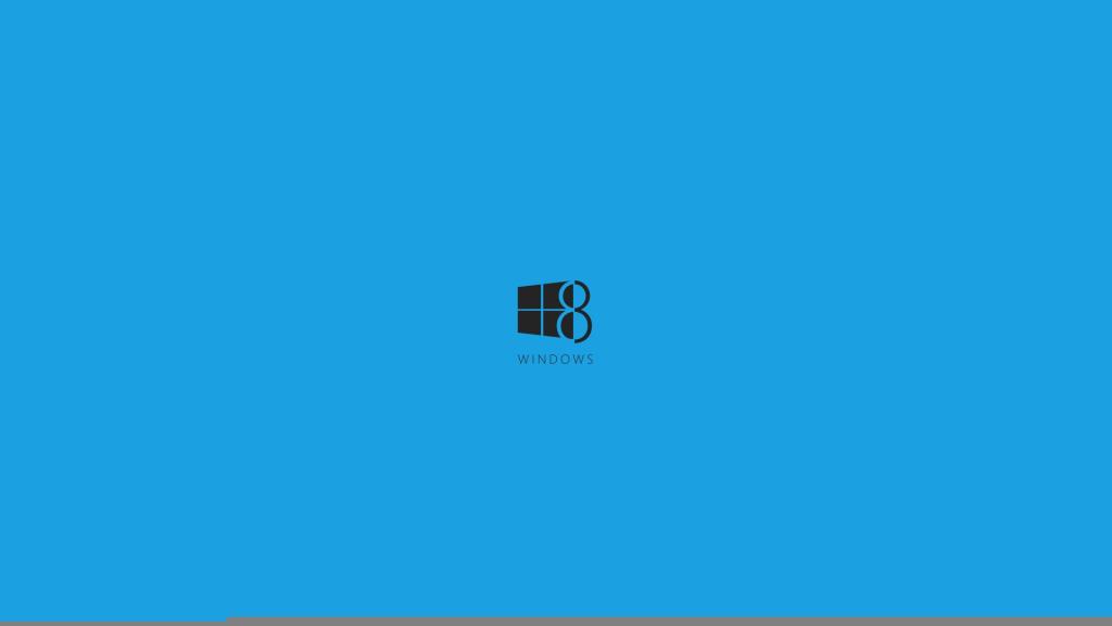 极简主义,标志,八,蓝色背景,窗户8
