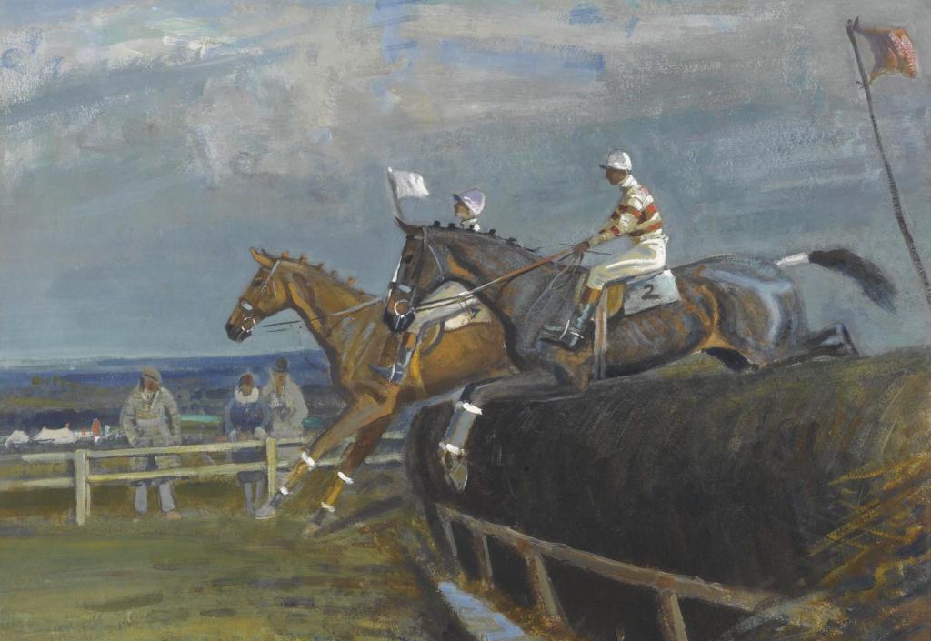 图片,Hethersett的赛马,流派,Edward Seago