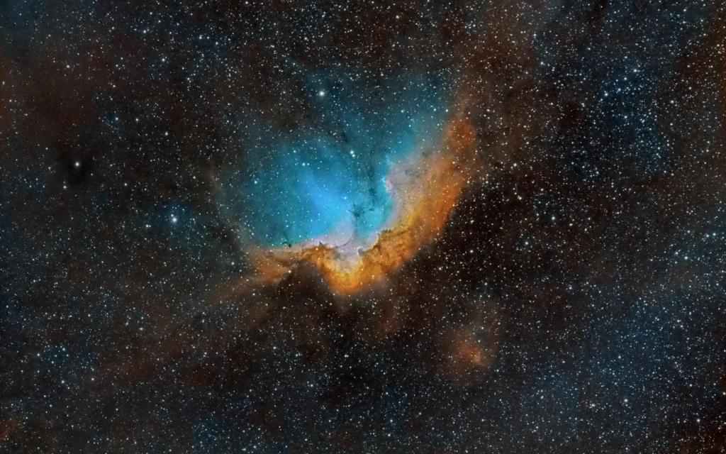 精灵星云,NGC 7380,Tsefey,星座中,周围浓度很高