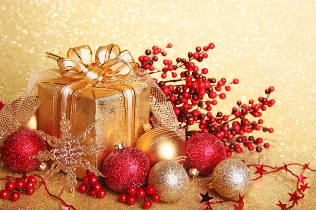 新年,雪花,盒子,礼物,包装,玩具,黄金,磁带,新年,圣诞节,弓,亮片,黄金,...