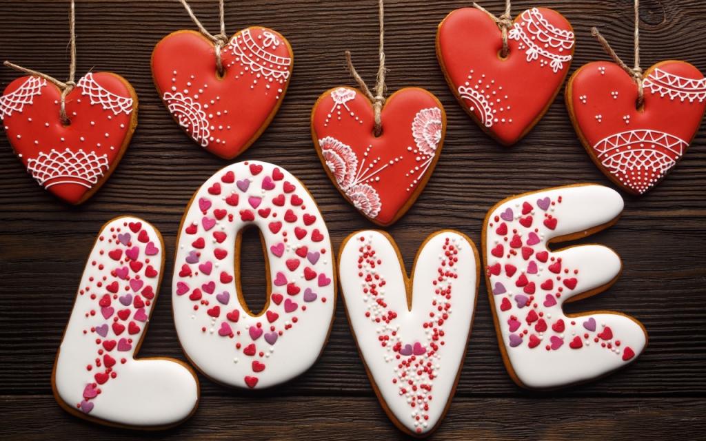 壁纸红色,情人节,浪漫,心,爱,礼物,浪漫,木,饼干,爱情