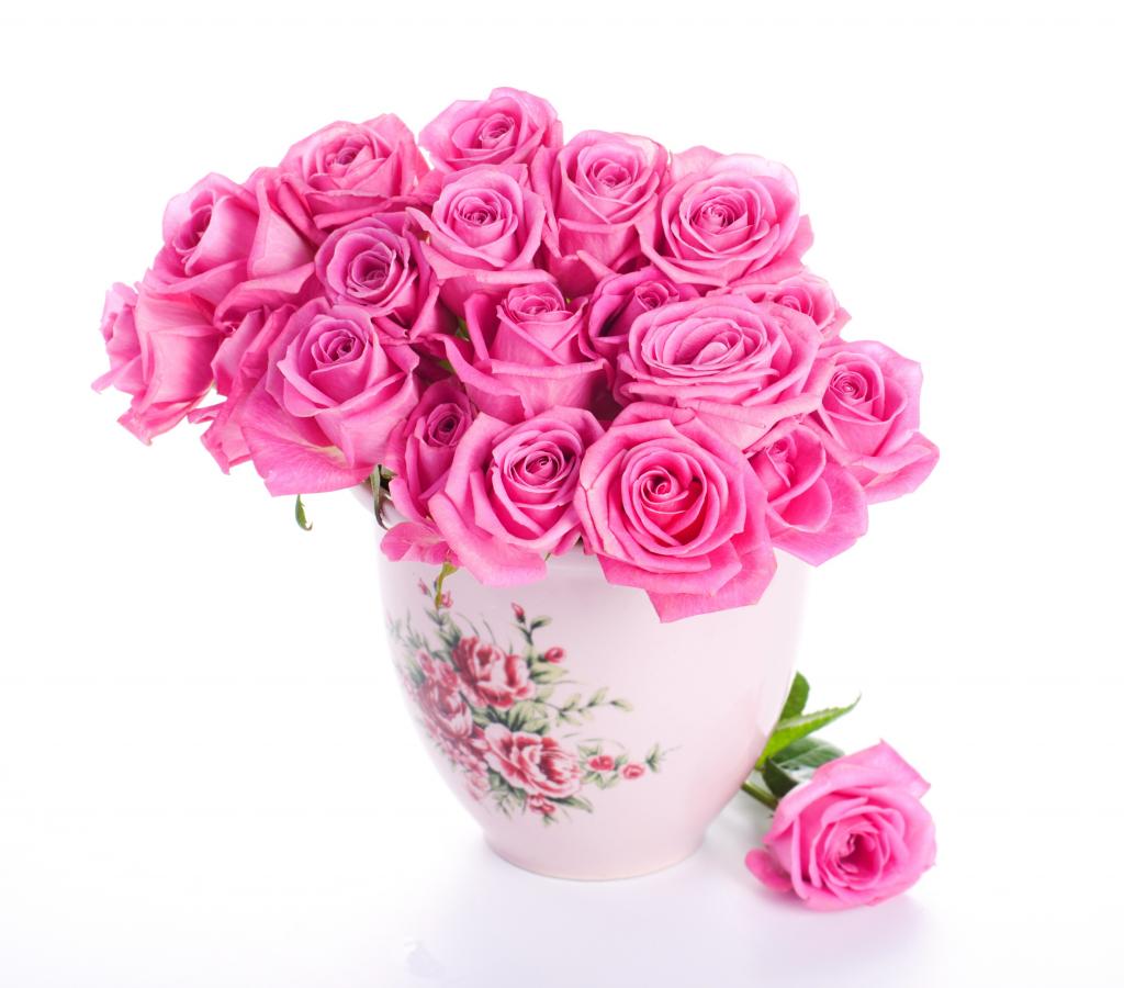 花瓶,鲜花,玫瑰,粉红色,花束,玫瑰,粉红色,美丽