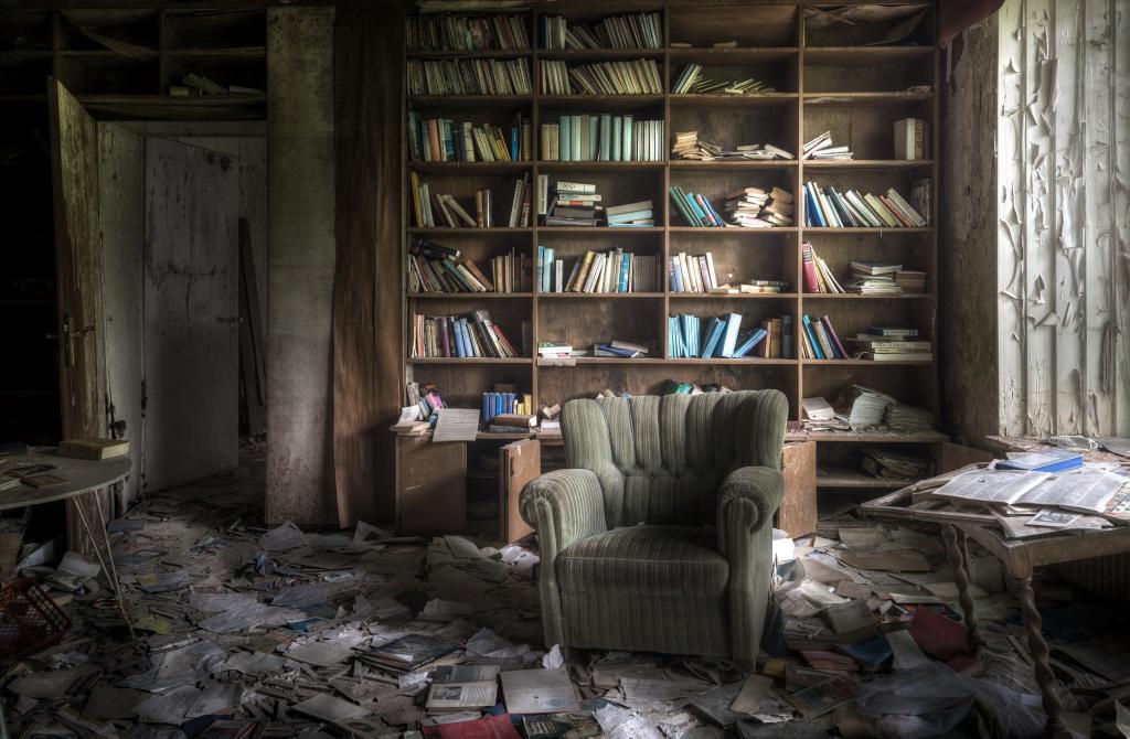 房间,书籍,椅子