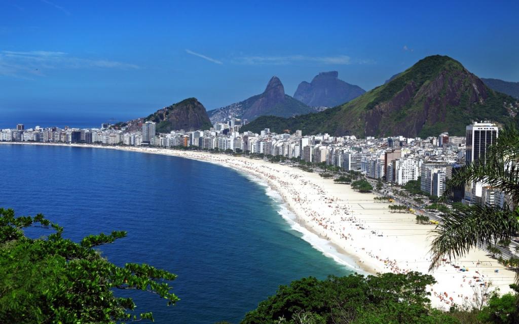 壁纸巴西,从顶部的看法,山,里约热内卢,家,全景,海岸,海滩,海,...