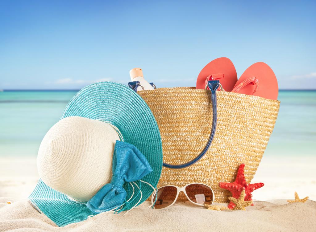 假期,沙滩,沙滩,海,假期,夏天,眼镜,袋,太阳,石板,帽子,配件,住,太阳,...