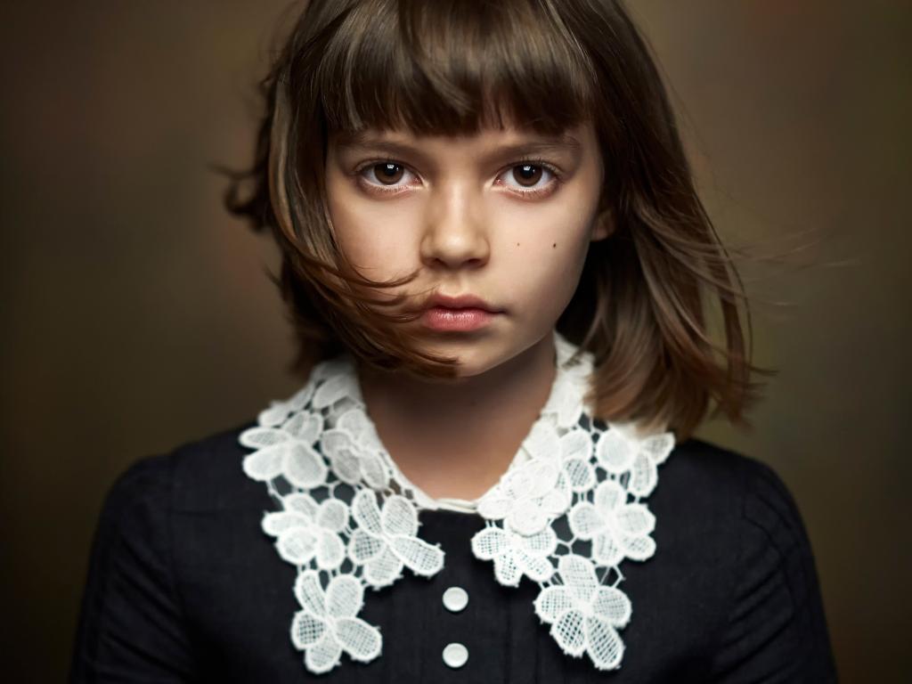 肖像,亚历山大·维诺格拉多夫,美丽的肖像,女孩,棕色眼睛