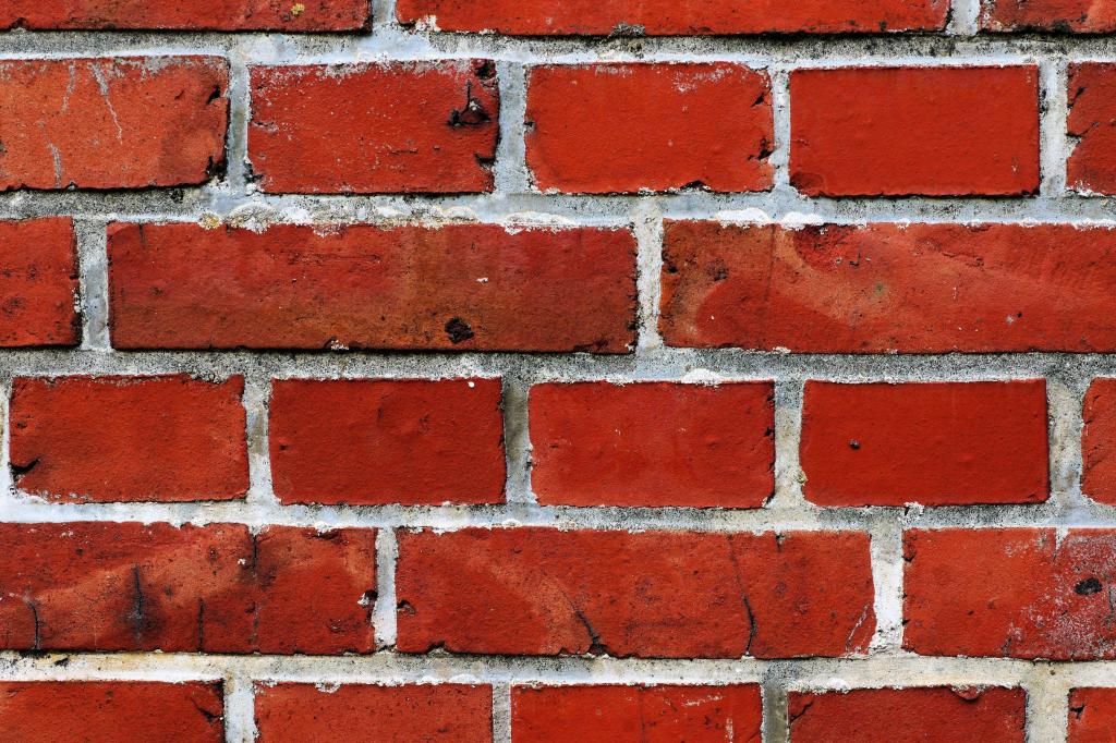 红色和灰色的砖墙高清壁纸