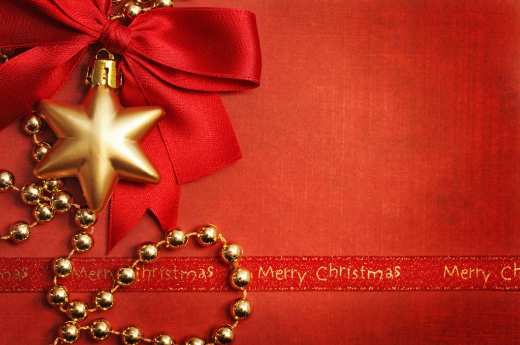 玩具,新年,磁带,珠,假期,装饰,圣诞节,红色背景,新年,圣诞节,弓,黄金,...