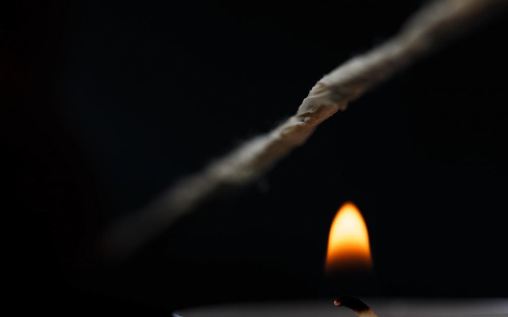绳子,蜡烛,火