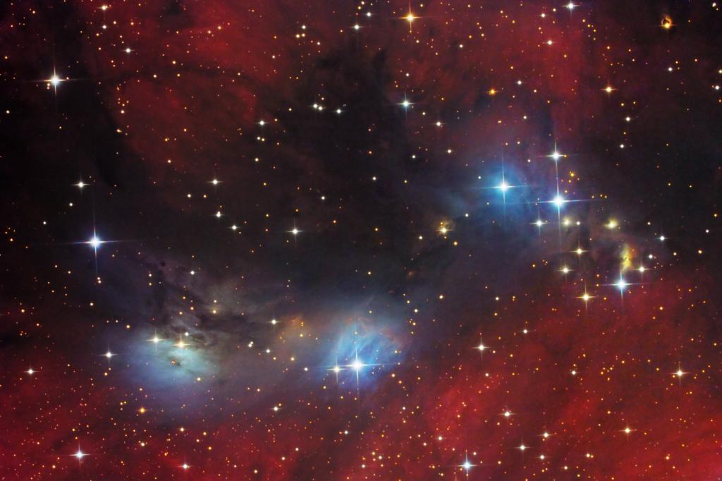 天鹅,星云,星云,空间,vdB 132,NGC 6914