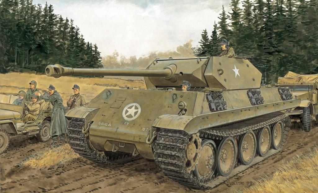 Panzerkampfwagen V,中重型坦​​克,德语,豹M10,在莱茵河上观看,G版,Ausf。 