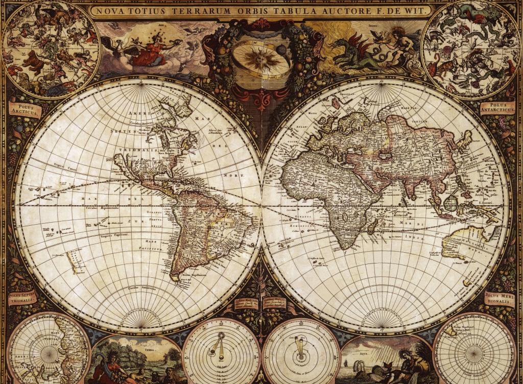 弗雷德里克德机智,旅游,1665年,世界地图,地理