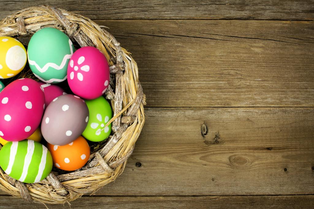 丰富多彩,木材,复活节,鸡蛋,复活节,快乐,春天,假期,鸡蛋
