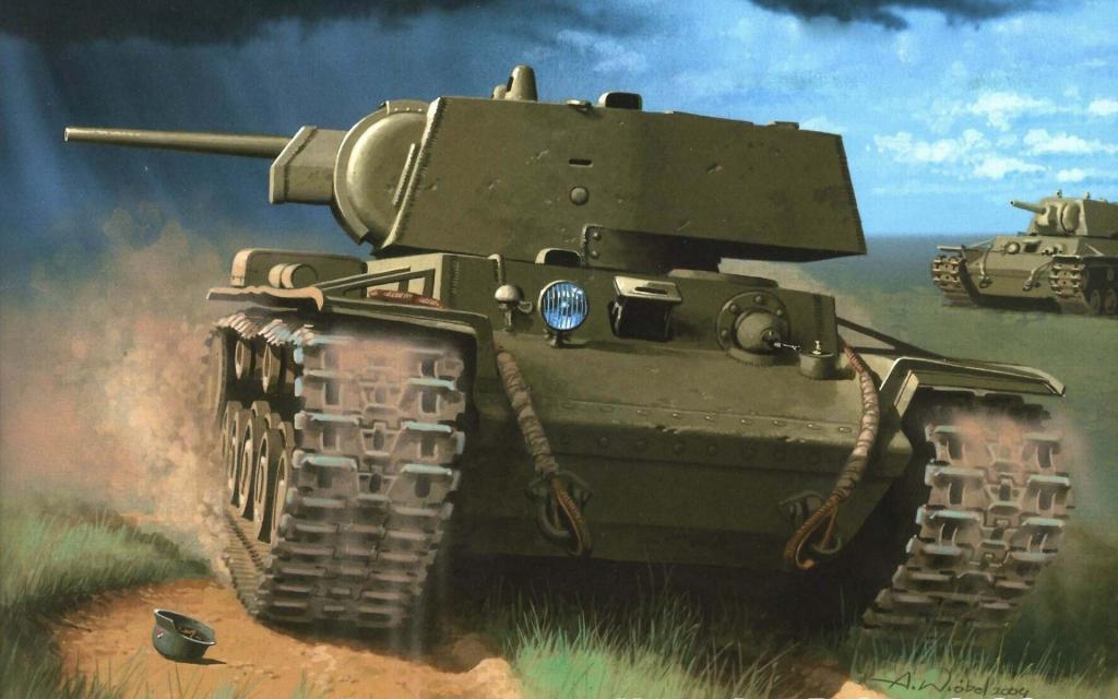在第二次世界大战期间,称为KV-1,重型坦克Klim Voroshilov