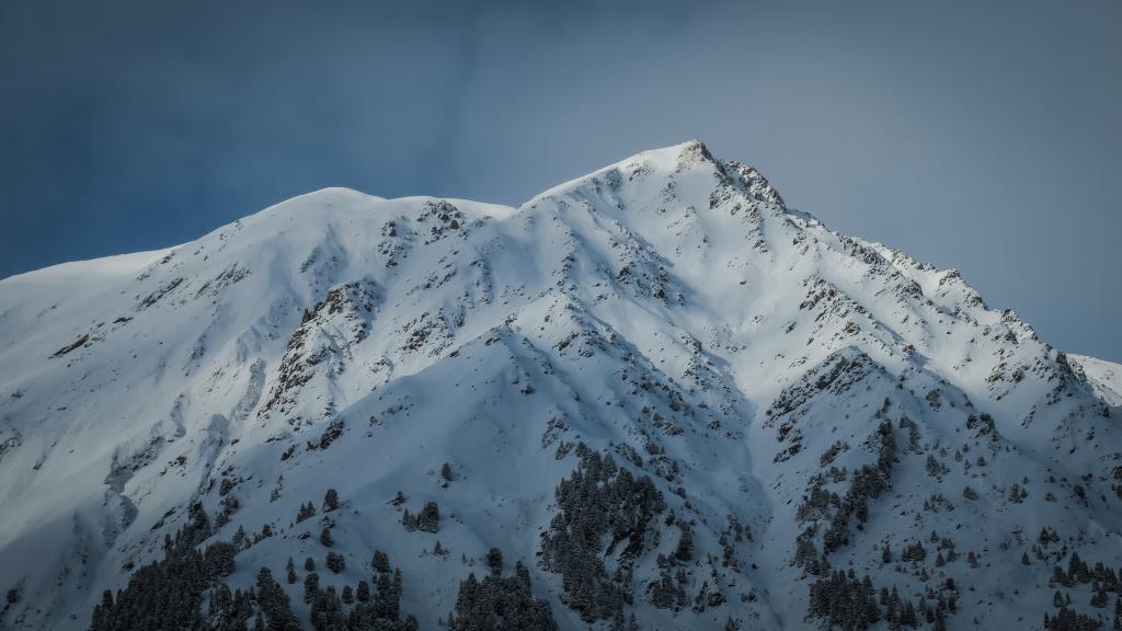 山与冰摄影在白天时间高清壁纸