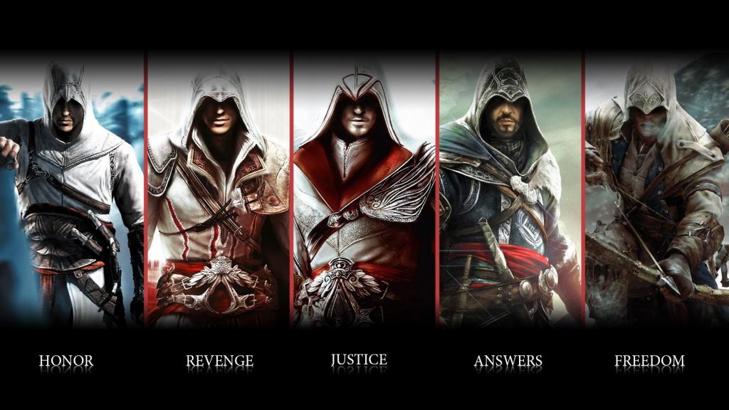 武器,刺客信条,animus,刀锋,Ezio,Altair,杀手,Connor,育碧