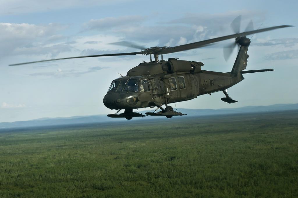 直升机,UH-60,黑鹰,飞行,多用途,“黑鹰”