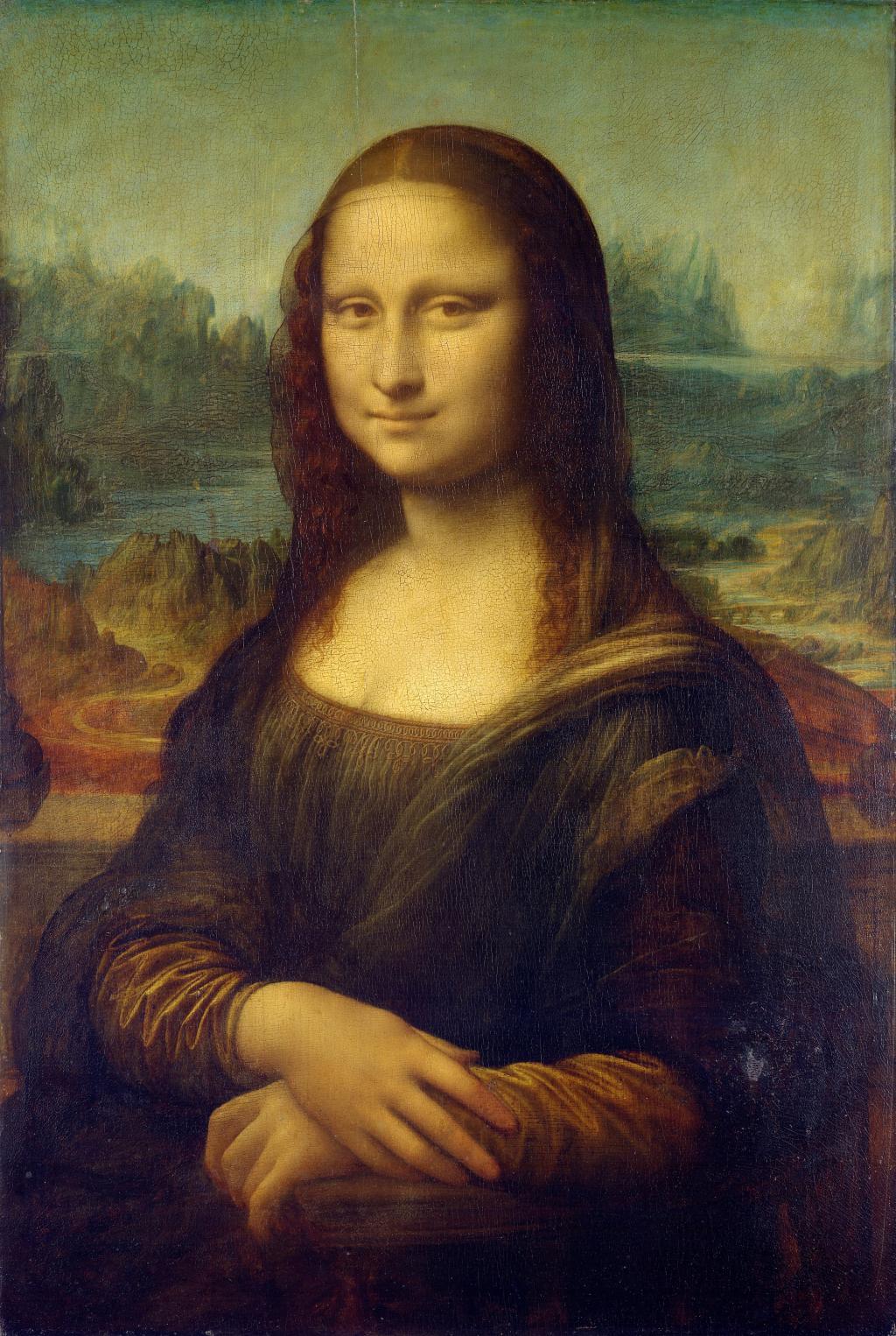 蒙娜丽莎通过Leonardo Da Vinci高清壁纸