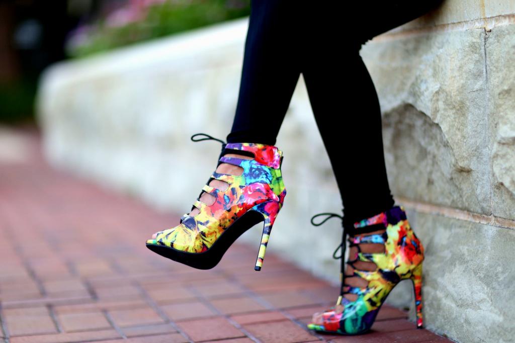 女孩,高跟鞋,腿,风格,颜色