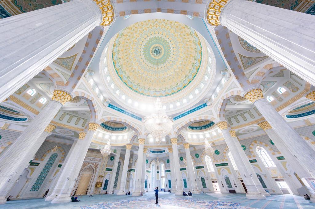清真寺,哈萨克斯坦,Hazret-Sultan,阿斯塔纳,建筑