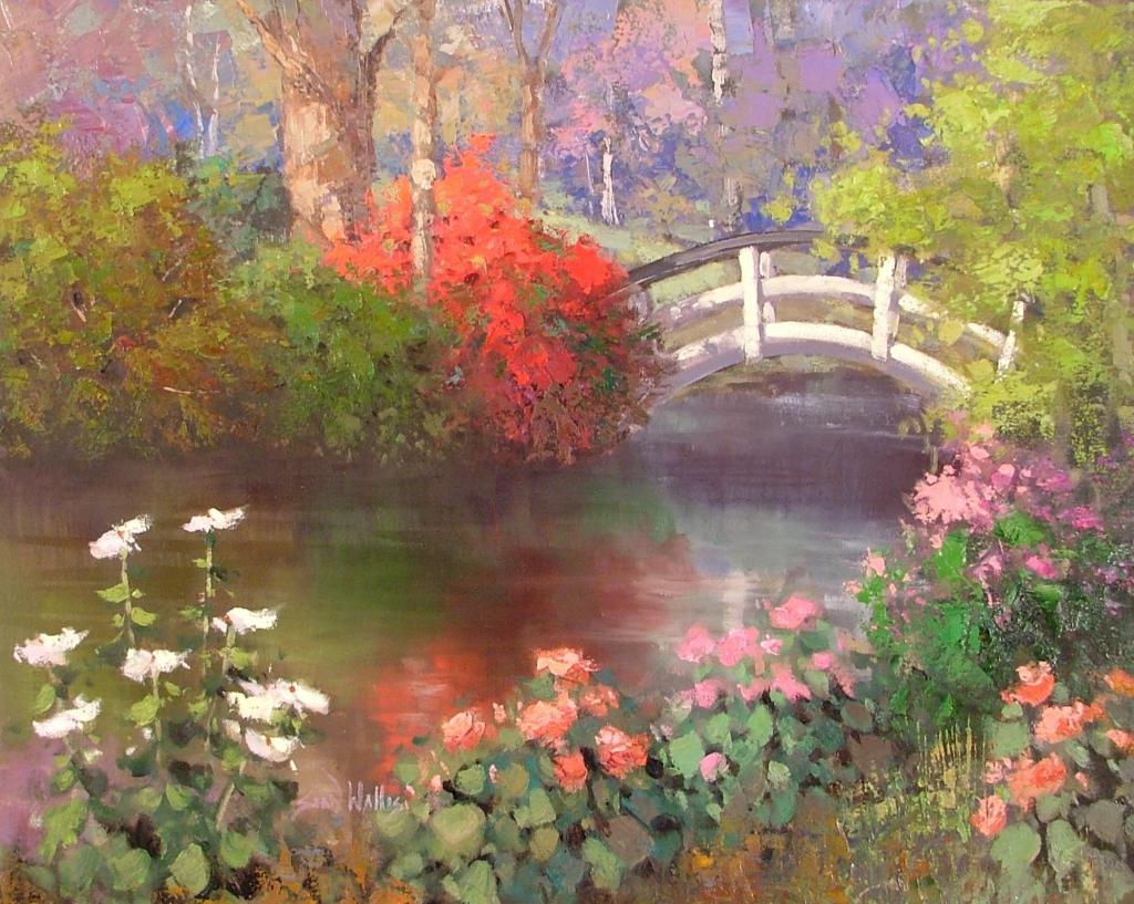 穿过池塘,肖恩·沃利斯,艺术
