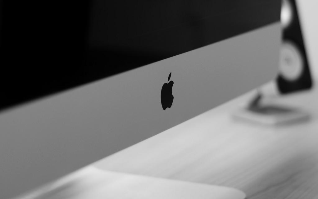 苹果imac,宏,黑白,电脑,标志