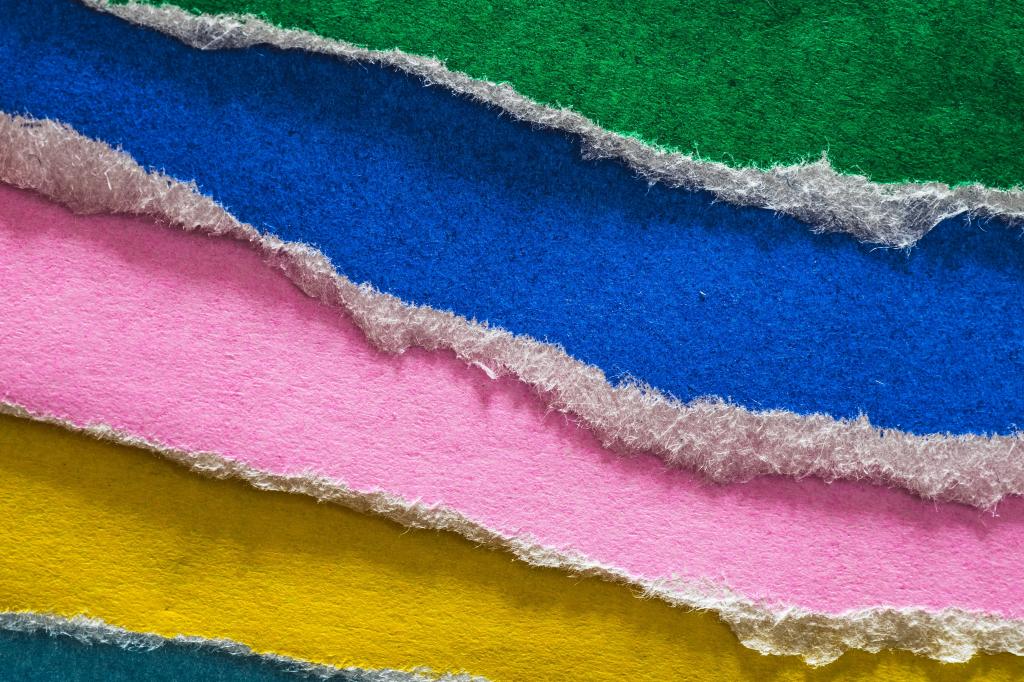蓝色,粉红色和绿色纺织品高清壁纸