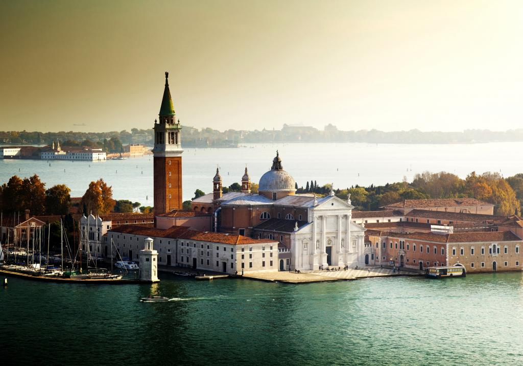 威尼斯,意大利,建筑,树木,城市,海,船,水,威尼斯,建筑,意大利