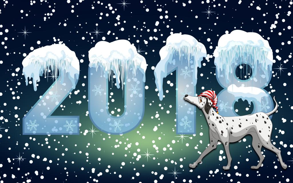 背景,心情,狗,假日,2018年,狗年,极简主义,冬天,新年,雪