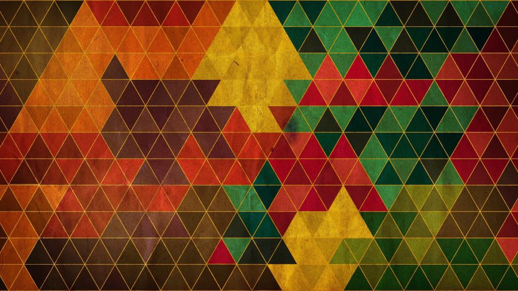 马赛克,多彩,三角形,抽象