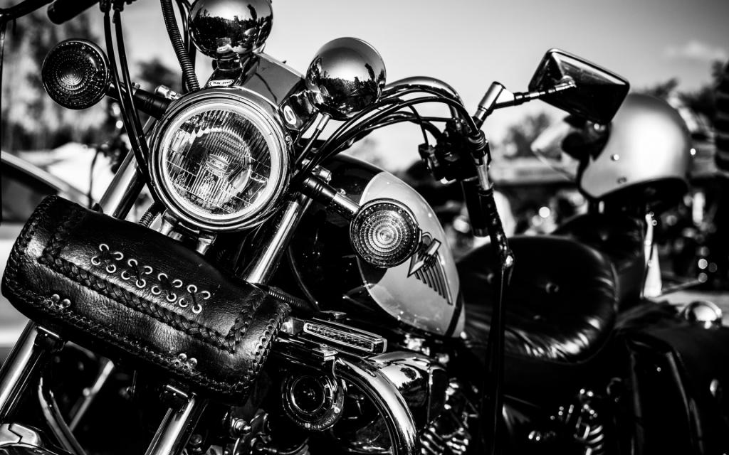 铬,摩托车,金属,白色和黑色,皮革手袋,灯