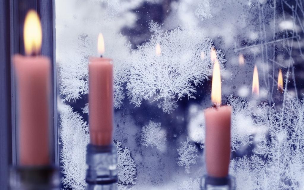 蜡烛,模式,霜,Stylo,窗口