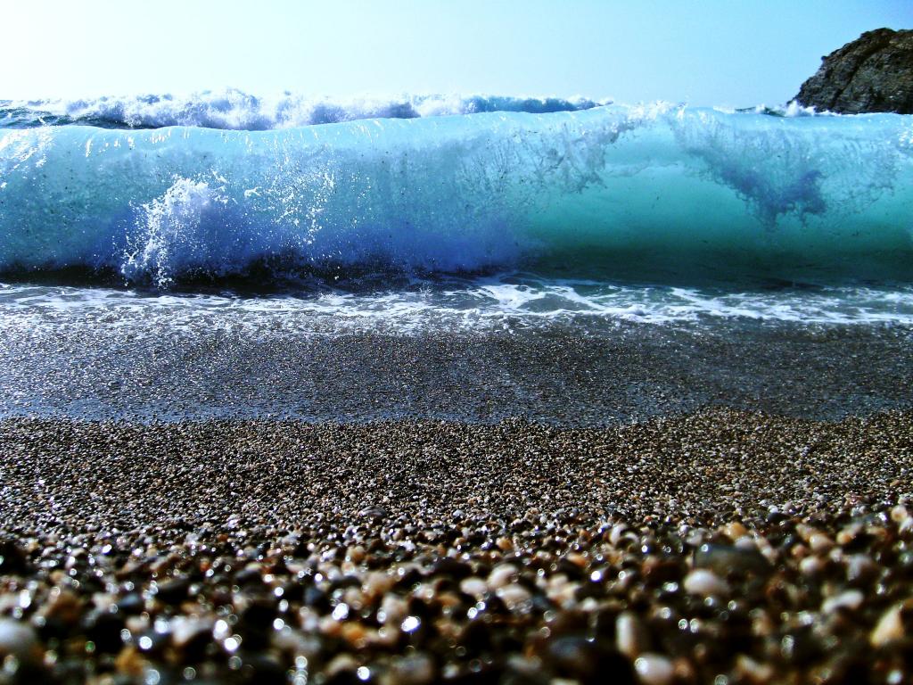 海浪在海边白天,sardegna高清壁纸