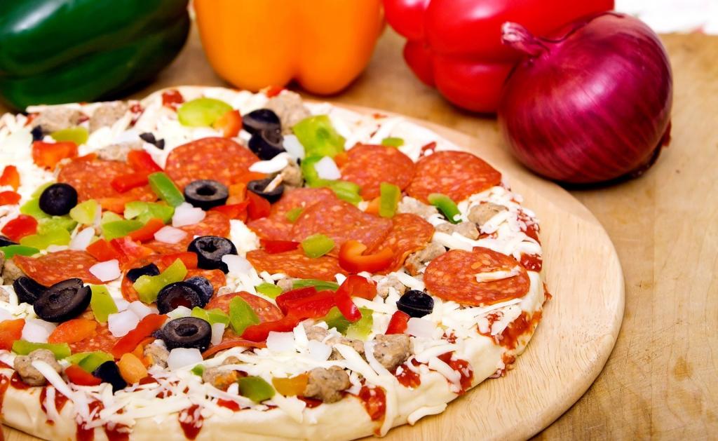 橄榄,胡椒,披萨,美味,香肠,食品,食品,蘑菇,弓