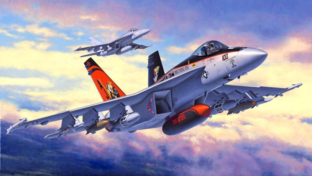 美国舰载战斗轰炸机“超级大黄蜂号”麦克唐纳·道格拉斯号F / A-18E“波音”