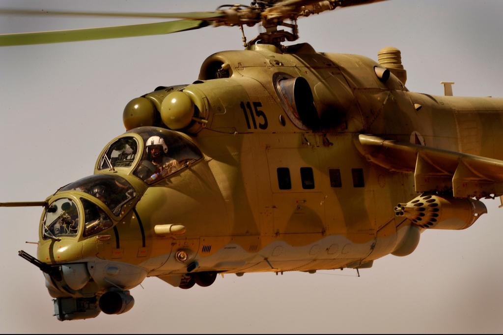 直升机,冲击,机舱,Mi-35