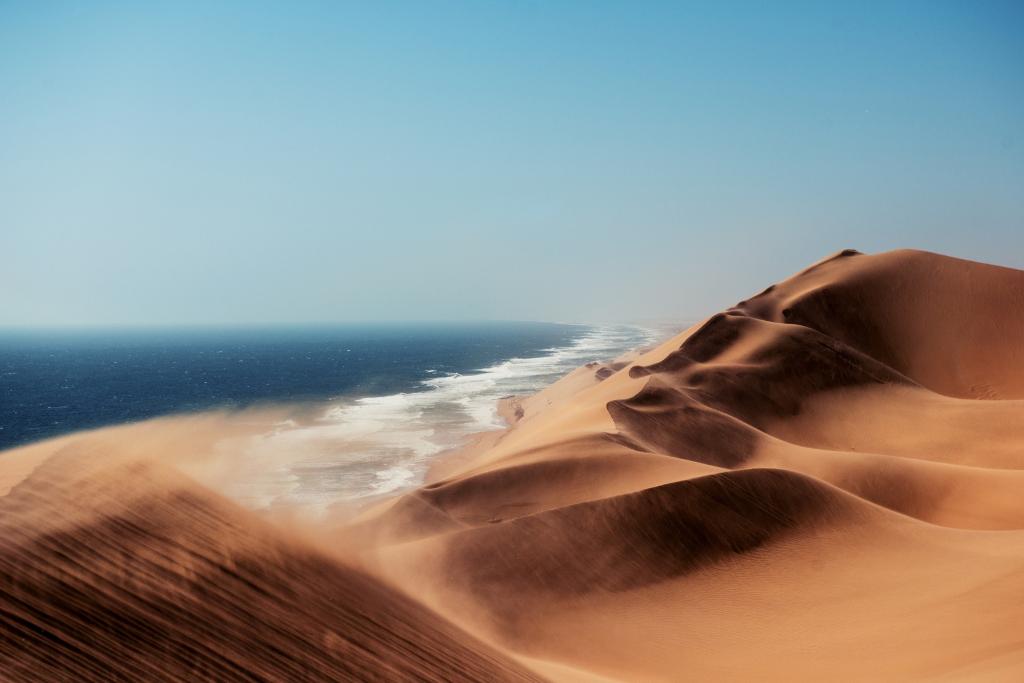 沙丘,喀拉哈里沙漠,大西洋,风,纳米比亚,沙地