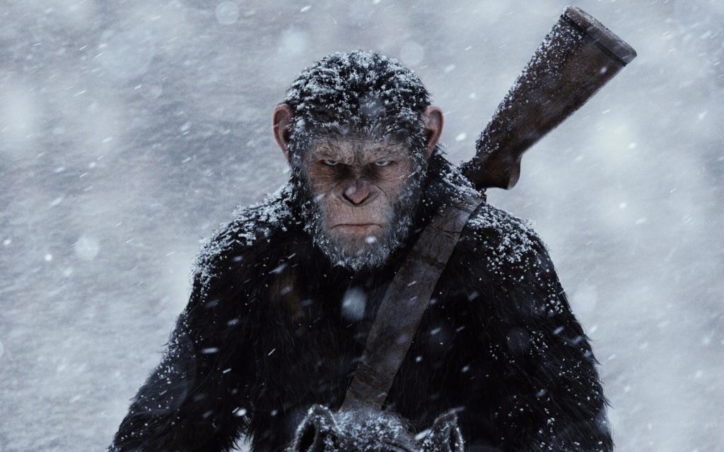 安迪Serkis,黑猩猩,武器,已知,凯撒,猿星球战争,马,斯鲁...