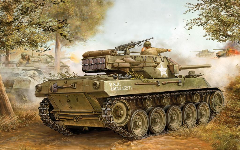 游戏,WW2。,艺术,火炮,SAU,装甲,坦克,夏天,76毫米,地狱猫,第二次世界大战,缩影,...