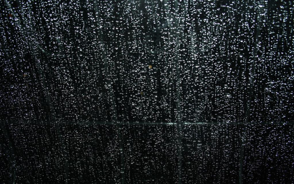 雨,玻璃,晚上,窗口,滴眼液。