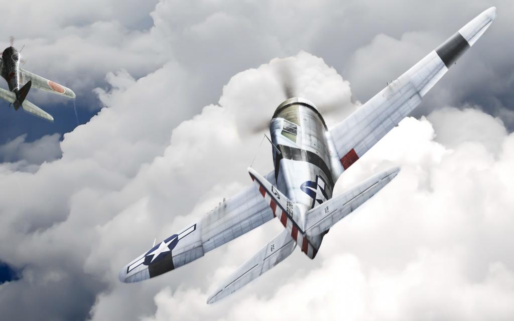 天空,飞机,P-47