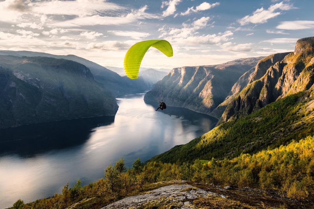 人跳伞,挪威高清壁纸